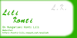 lili konti business card